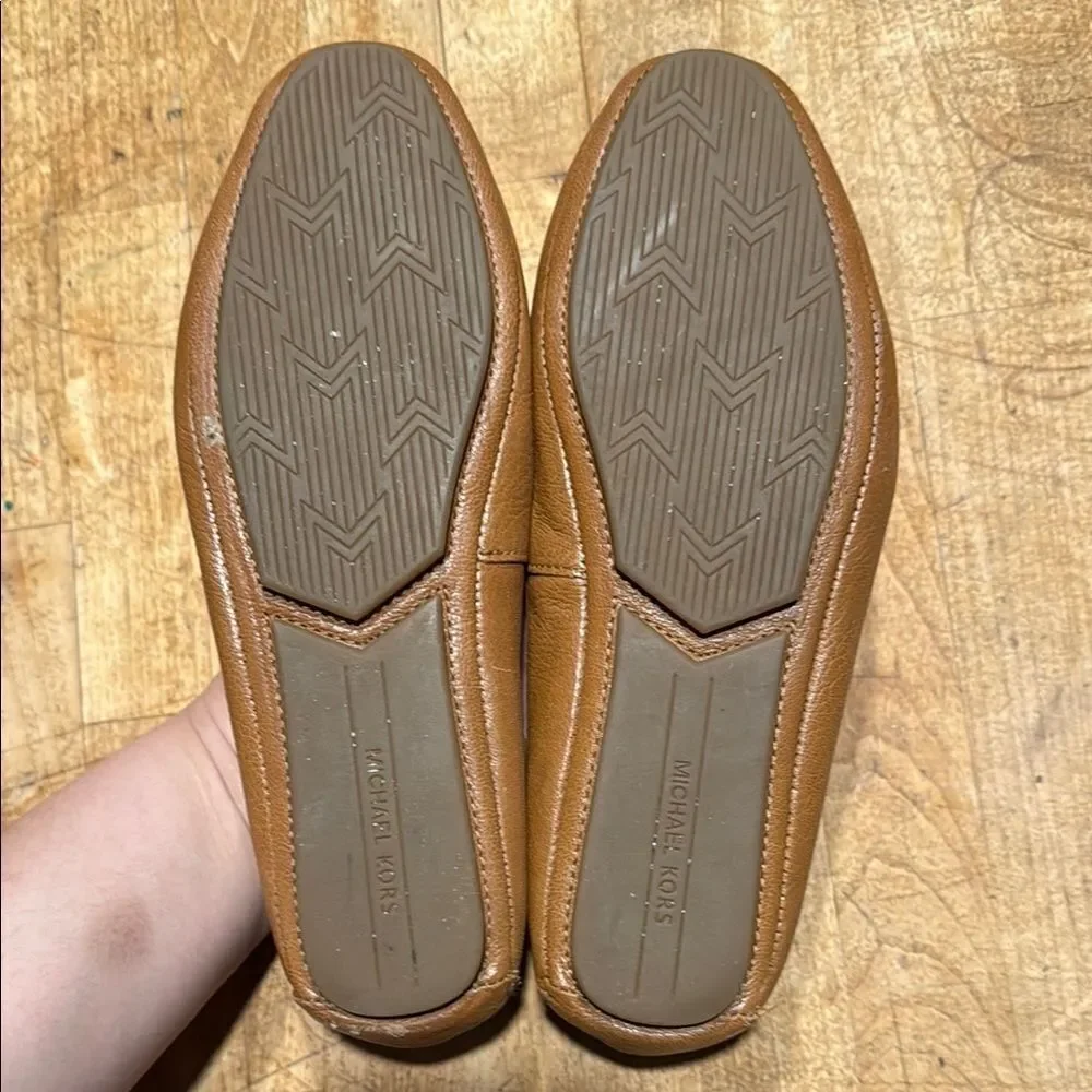 Michael Kors Brown Leather Flats